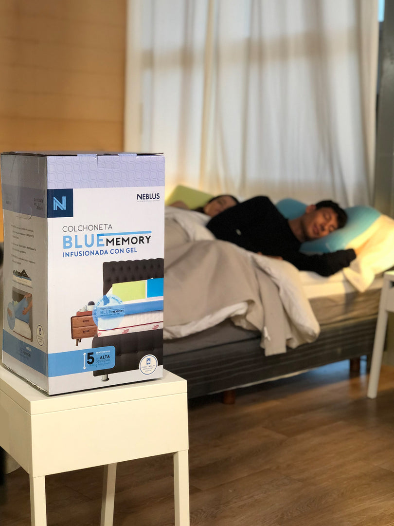 Colchoneta Topper Blue Memory